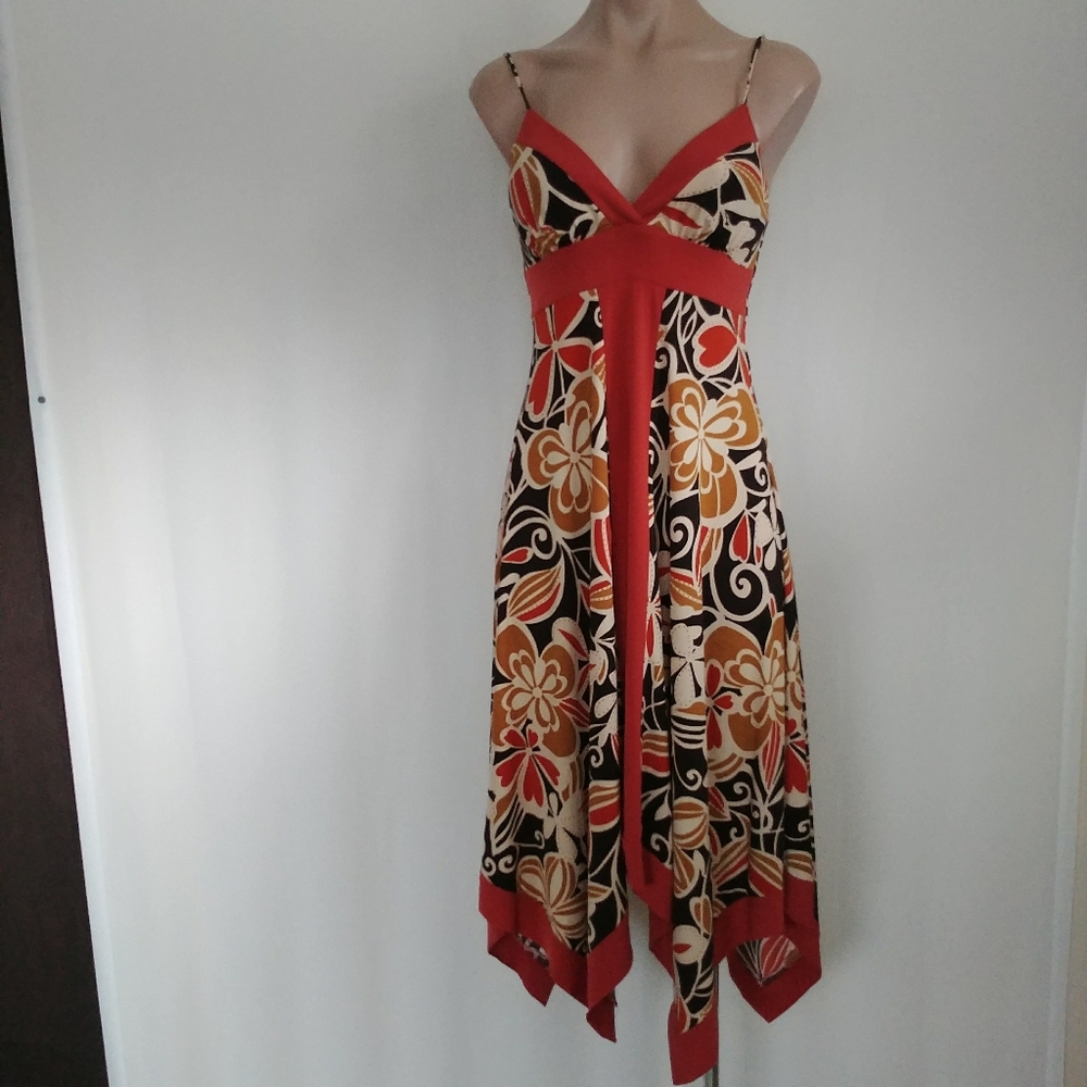 Xoxo Spaghetti Strap Print Dress - Picture 2 of 4